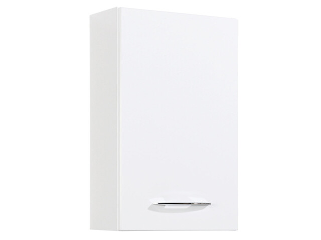 Hängeschrank >Graphit< in Weiß Hochglanz aus MDF - 40x64x20cm (BxHxT)