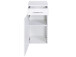 Unterschrank >Graphit< in Weiß Hochglanz aus MDF - 40x79x35cm (BxHxT)