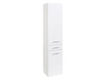Seitenschrank >Graphit< in Weiß Hochglanz aus...