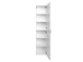 Seitenschrank >Graphit< in Weiß - 40x180x35cm (BxHxT)