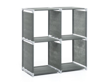 Regal >Allice< aus Kunststoff - 72,5x72,5x36cm (BxHxT)