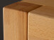 Sideboard >Leduc< in Kernbuche aus Metall - 163x78x40cm (BxHxT)