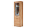 Vitrine >Leduc< in Kernbuche/LI aus Metall - 66x203x40cm (BxHxT)