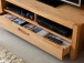 TV-Board >Leduc< in Kernbuche aus Metall - 125x43x46cm (BxHxT)