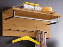 Wandgarderobe >Michael< in Wildeiche aus Massivholz...