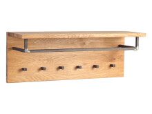Wandgarderobe >Michael< in Wildeiche aus Massivholz...