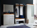 Sitzbank >Lisa< in Weiß matt aus MDF - 91x48x38cm (BxHxT)