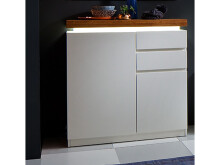 Schuhschrank >Lisa< in Asteiche aus MDF -...
