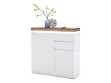 Schuhschrank >Lisa< in Asteiche aus MDF -...
