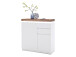 Schuhschrank >Lisa< in Asteiche aus MDF - 91x97x38cm (BxHxT)