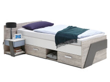 Bett >Ferdy< in Sandeiche - 94x70x205cm (BxHxT)