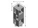Drehregal >Jork< in Sandeiche - 34x108x34cm (BxHxT)