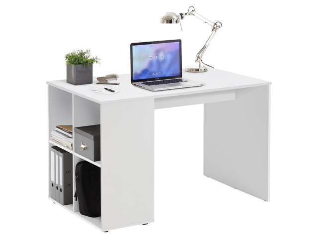 Schreibtisch >Oswald I< in Weiß - 117x75x73cm (BxHxT)