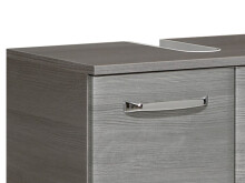 Waschbeckenunterschrank >Abelica I< in Graphit Struktur - 60x53x33 (BxHxT)