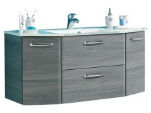 Badezimmer-Set >Abelica III< (5-teilig) in Weiß aus Glas