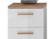 Badezimmer-Set >Jenn I< (7-teilig) in Weiß aus Glas - 161,5x205x46cm (BxHxT)