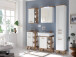 Badezimmer-Set >Jenn II< (5-teilig) in Weiß/Hochglanz - 176,5x205x33 (BxHxT)