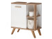 Badezimmer-Set >Jenn II< (5-teilig) in Weiß/Hochglanz - 176,5x205x33 (BxHxT)