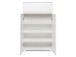 Schuhschrank >Ravenna I< in Weiß/Matt - 80x131x40cm (BxHxT)