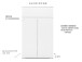 Schuhschrank >Ravenna I< in Weiß/Matt - 80x131x40cm (BxHxT)