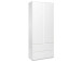 Mehrzweckschrank >Ravenna< in Weiß/Matt - 80x191x40cm (BxHxT)