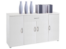 Sideboard >Lissy< in Weiß aus Kunststoff -...