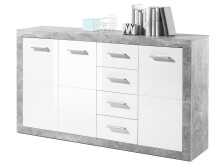 Sideboard >Rio de Janeiro< in Beton - 152x88x37cm...