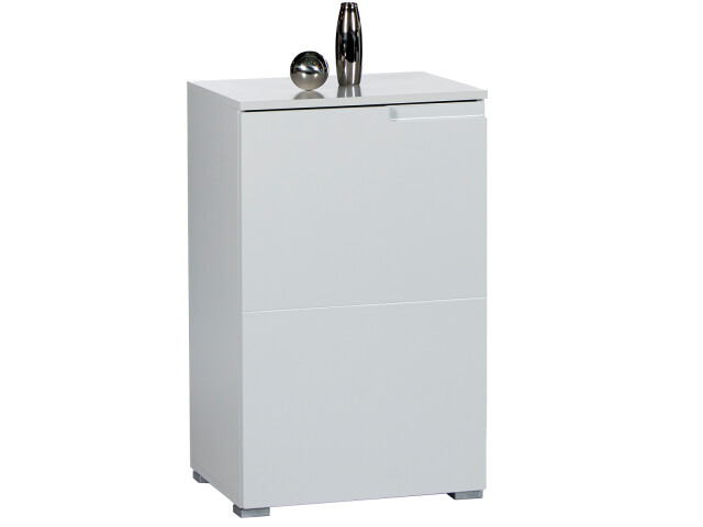 Kommode >Suzette< in Weiß aus MDF - 50x80x40cm (BxHxT)