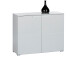 Kommode >Suzette< in Weiß aus MDF - 100x80x40cm (BxHxT)