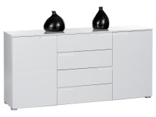 Sideboard >Suzette< in Weiß aus MDF -...