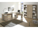Eckschreibtisch >Clermont< in Sonoma-Eiche aus Metall - 220x72x70cm (BxHxT)