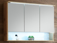Badezimmer-Set >Bella< (3-teilig) in Wildeiche aus Glas - 165x190x45cm (BxHxT)