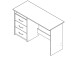 Schreibtisch >Mack< (B/H/T 123 x 76 x 50 cm) in Sonoma-Eiche - 123x76x50 (BxHxT)