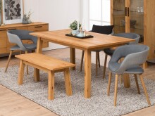 Esszimmerstuhl >Gamarond< in Eiche aus Massivholz -...