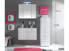 Spiegelschrank >Suzette< in Weiß - 80x67x20cm (BxHxT)