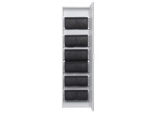 Schuhschrank >Zeraphina< in Weiß - 50.5x181x22cm (BxHxT)