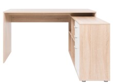 Eckschreibtisch >Linardo I< in Sonoma-Eiche - 136x75x138cm (BxHxT)