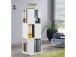 Drehregal >Jork< in Weiß - 34x108x34cm (BxHxT)