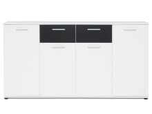 Sideboard >Jacklin< in Weiß - 160x85x35cm (BxHxT)