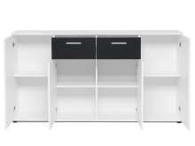 Sideboard >Jacklin< in Weiß - 160x85x35cm (BxHxT)