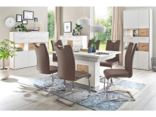 Esszimmerstuhl >Kerrin< (2-er Set) in Cappuccino - 45x102x58 (BxHxT)