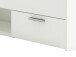 Stauraumbett >Lorenzo< in Perle Weiß - 94.5x74.2x204.3cm (BxHxT)