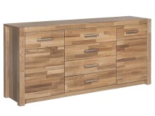 Sideboard >Leduc II< in Wildeiche aus Metall -...