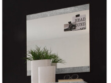 Wandspiegel >Rio de Janeiro I< in Beton - 68x70x2cm...