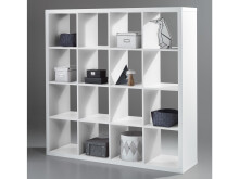Raumteiler >Portia< in Weiß - 147x147x38cm...