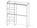 Kleiderschrank in Perle-Weiß - 168,2x187x50cm (BxHxT)