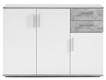 Kommode >Freida< (B/H/T 120 x 82 x 35 cm) in Beton - 120x82x35cm (BxHxT)