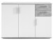 Kommode >Freida< (B/H/T 120 x 82 x 35 cm) in Beton - 120x82x35cm (BxHxT)
