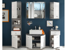 Spiegelschrank >Peter< in Beton aus MDF - 80x69x20cm (BxHxT)