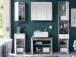 Badezimmer-Set >Peter< in Beton aus MDF - 176x190x30cm (BxHxT)